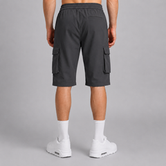 Active Dark Gray Cargo 3 Quarter Short