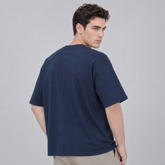 Skyline Loose Fit Navy Baggy Shirt