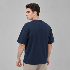 Skyline Loose Fit Navy Baggy Shirt