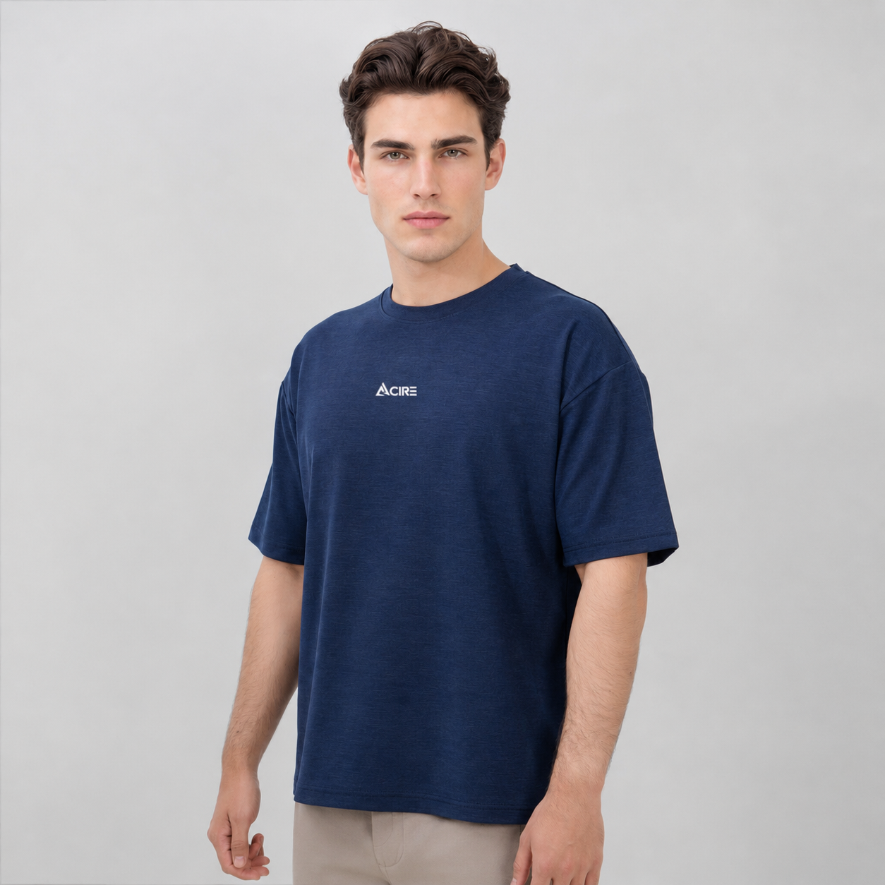 Skyline Loose Fit Navy Baggy Shirt