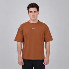 Metro Loose Fit Brown Baggy Shirt