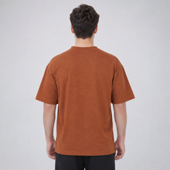 Metro Loose Fit Brown Baggy Shirt