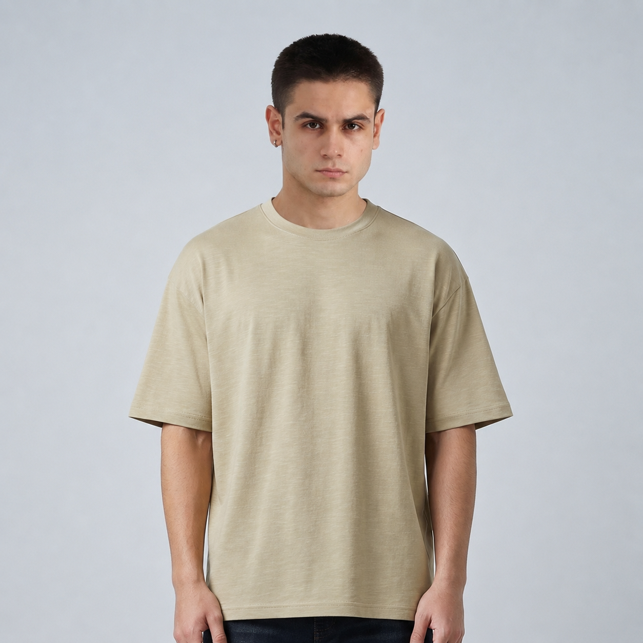 Driftwood Beige Baggy Shirt
