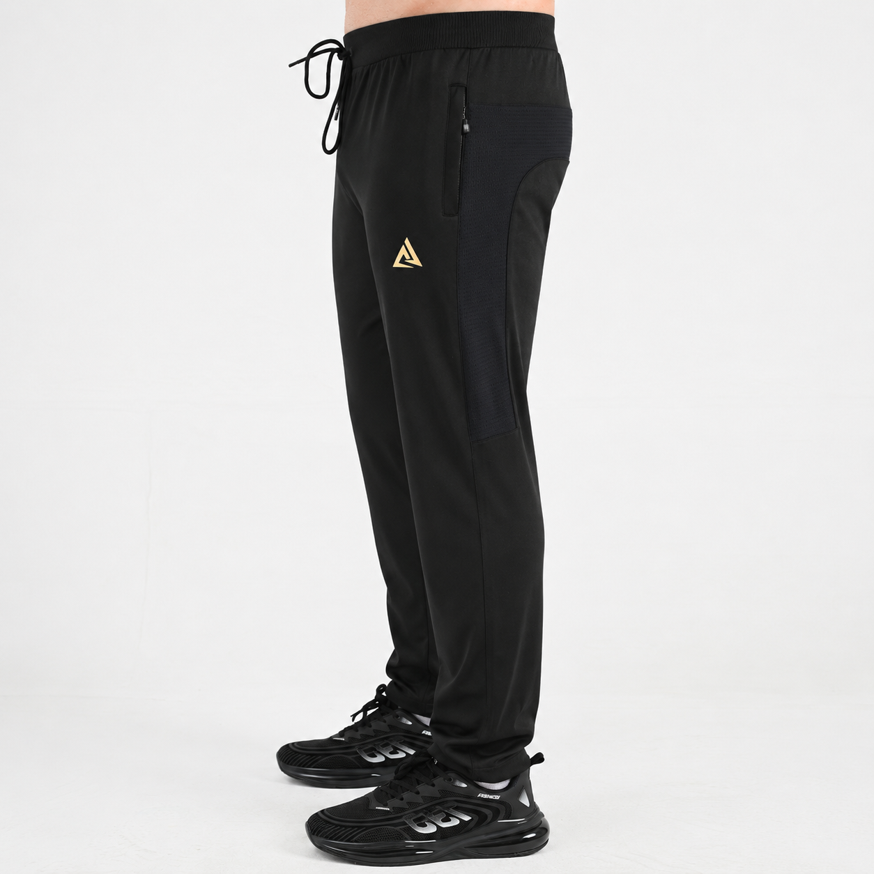 Men's Stretch Black Sports Jogger