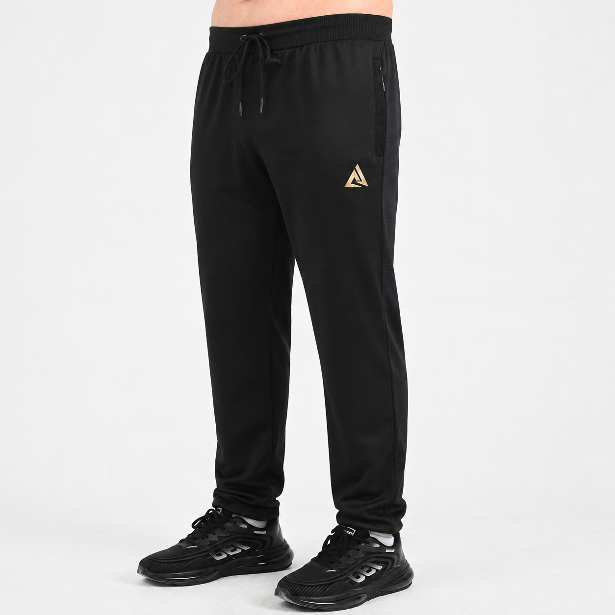 Men's Stretch Black Sports Jogger