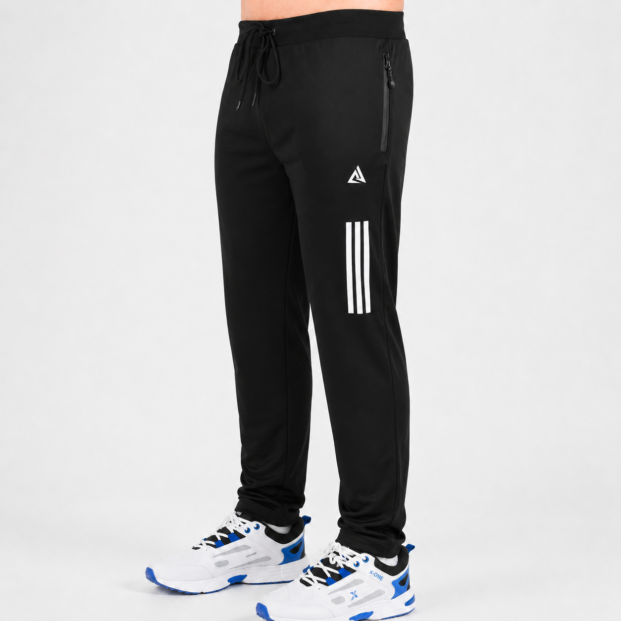BLACK STRACHY COMFY TROUSER
