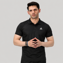 Black Basic Polo Shirt