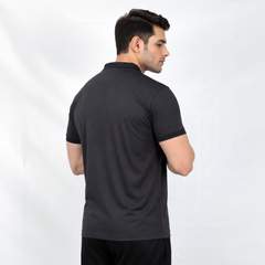 Gray Basic Polo Shirt