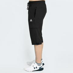 Black Premium 3-Quarter Shorts