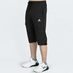Black Premium 3-Quarter Shorts