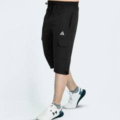 Black Premium 3-Quarter Shorts