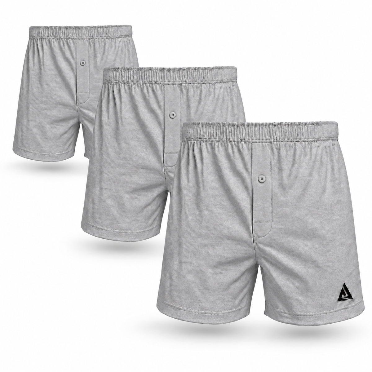(Pack of 3) Men's Haizard Gray Boxer Shorts