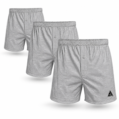 (Pack of 3) Men's Haizard Gray Boxer Shorts
