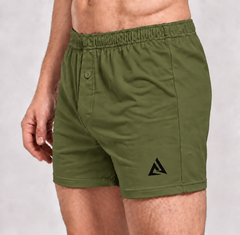 (Pack of 3) Men's Olive Green Boxer Shorts