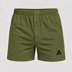 (Single) Men's Olive Green Boxer Shorts