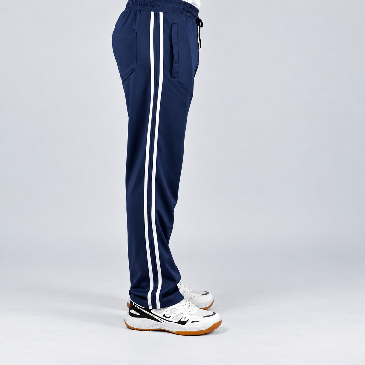 Dynamic Stripe Navy Trouser