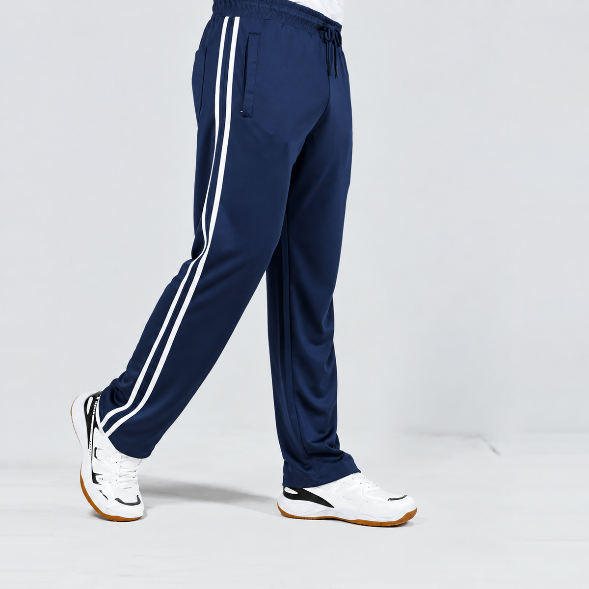 Dynamic Stripe Navy Trouser
