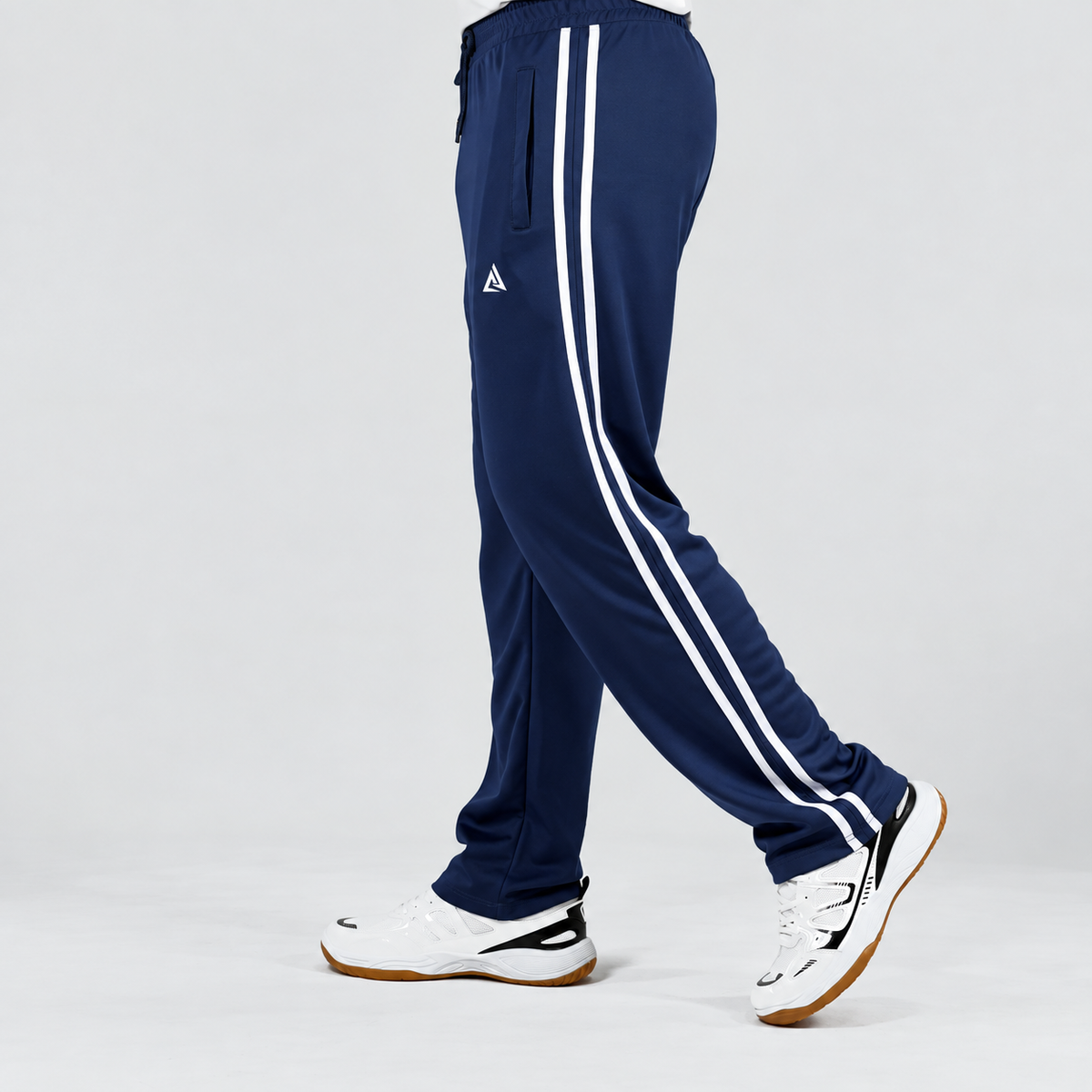 Dynamic Stripe Navy Trouser