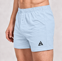 (Single) Men's Light Sky Boxer Shorts
