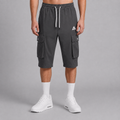 Active Dark Gray Cargo 3 Quarter Short