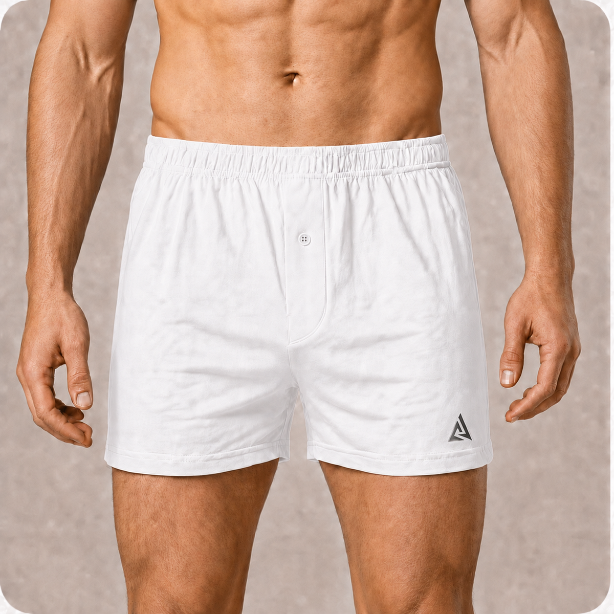 (Single) Men's White Boxer Shorts