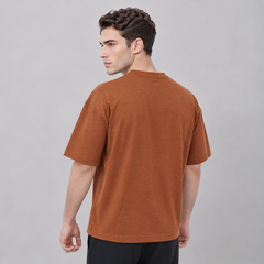 Metro Loose Fit Brown Baggy Shirt