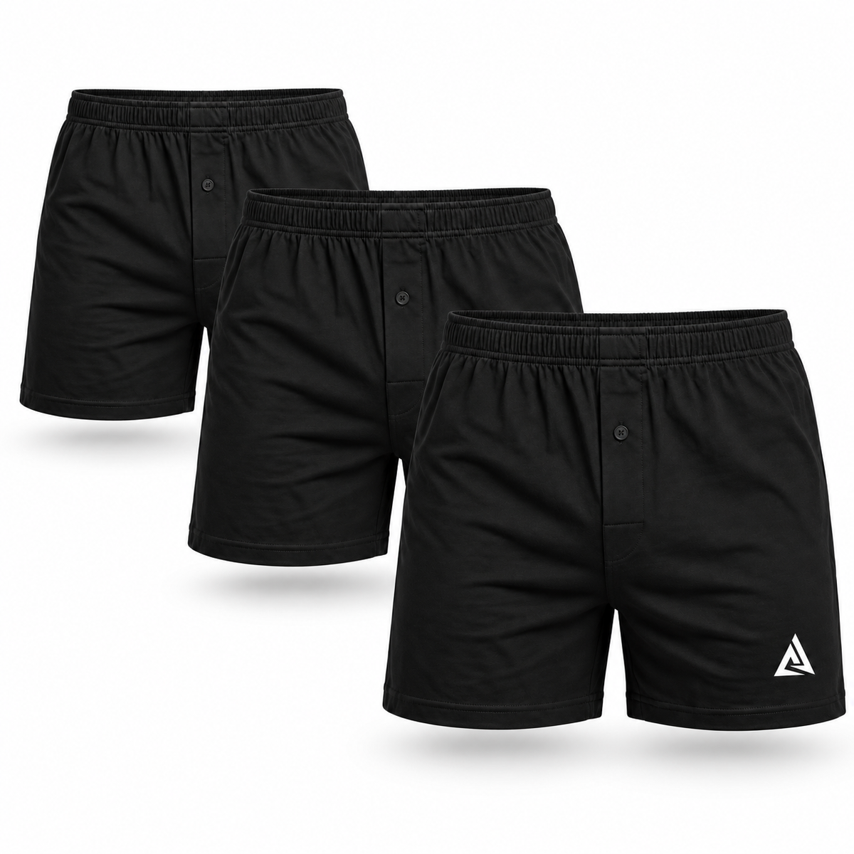 (Pack of 3) Men's Black Boxer Shorts