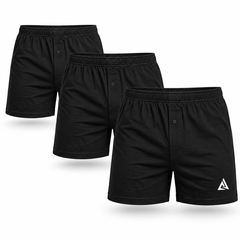 (Pack of 3) Men's Black Boxer Shorts