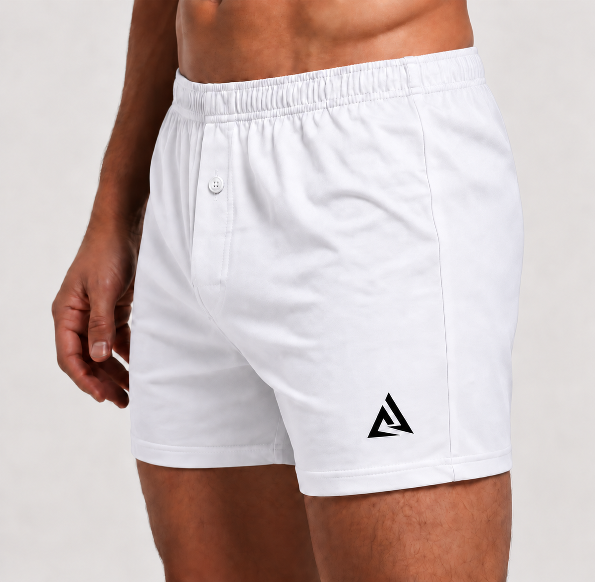 (Pack of 3) Men's White Boxer Shorts