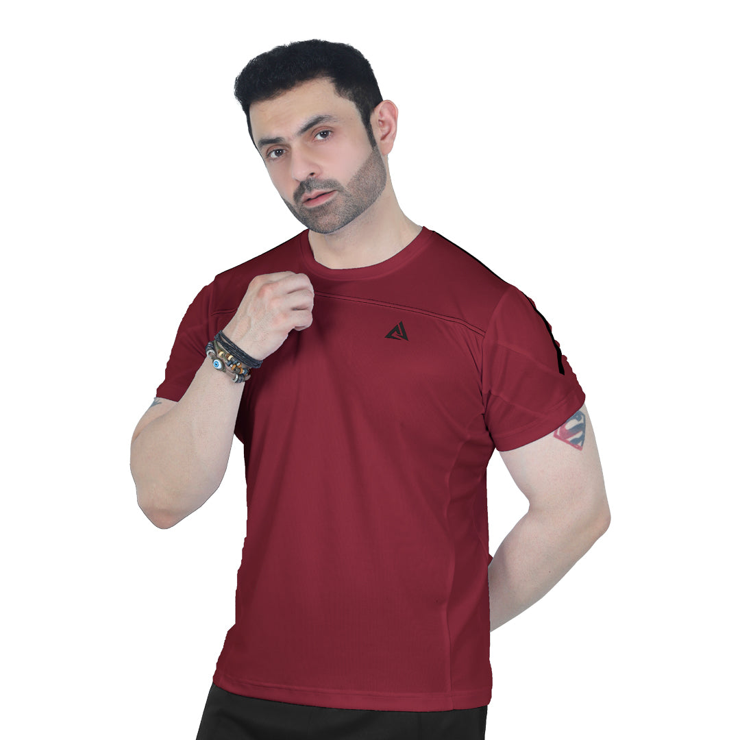 Fidora Maroon Dri-Fit T-shirt