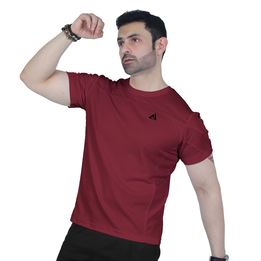 Fidora Maroon Dri-Fit T-shirt