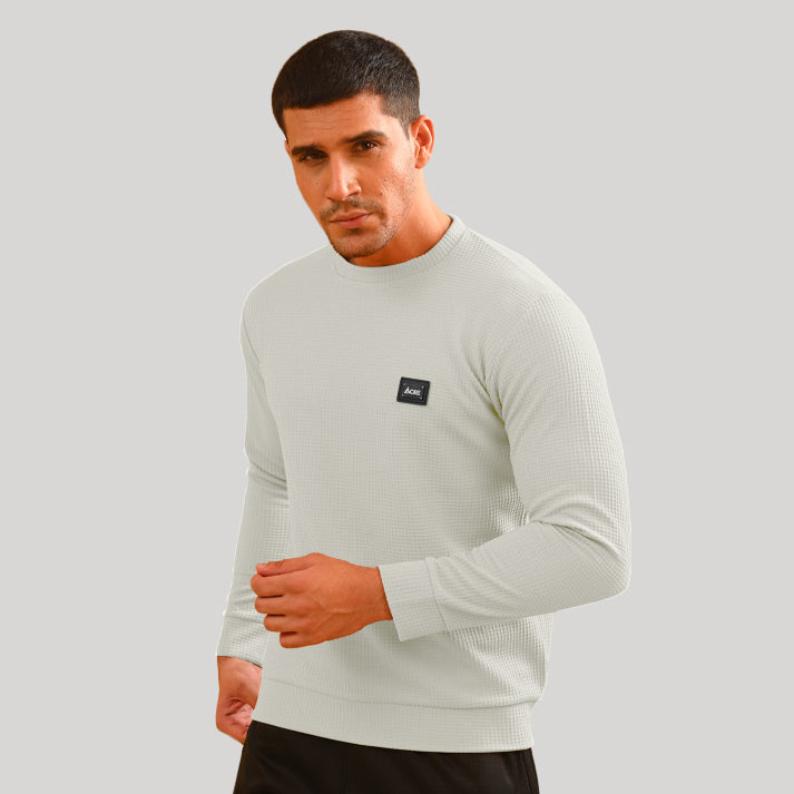 Full Saleeve Sweatshirt Off-white Crew Neck