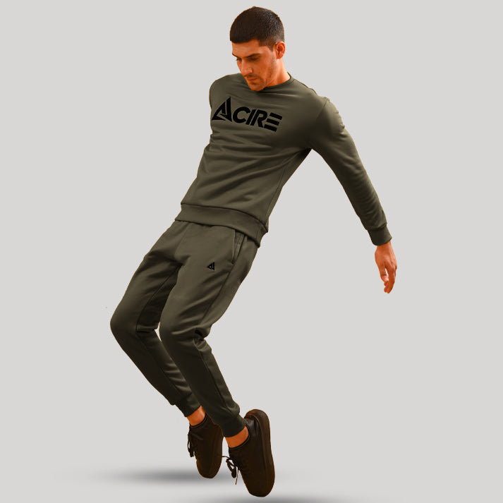 Athlete Pro - Winter Tracksuit Men OLIVE GREEN