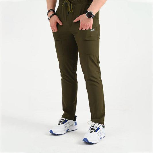 THYME - BASIC 5 POCKETS TROUSER IN OLIVE GREEN