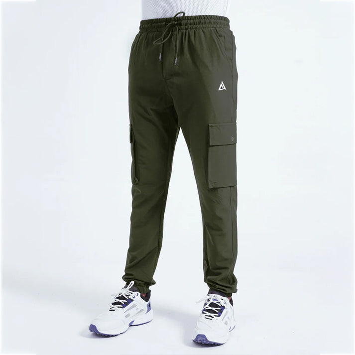 WOVEN TERRY TROUSER CARGO PANTS STRETCHY