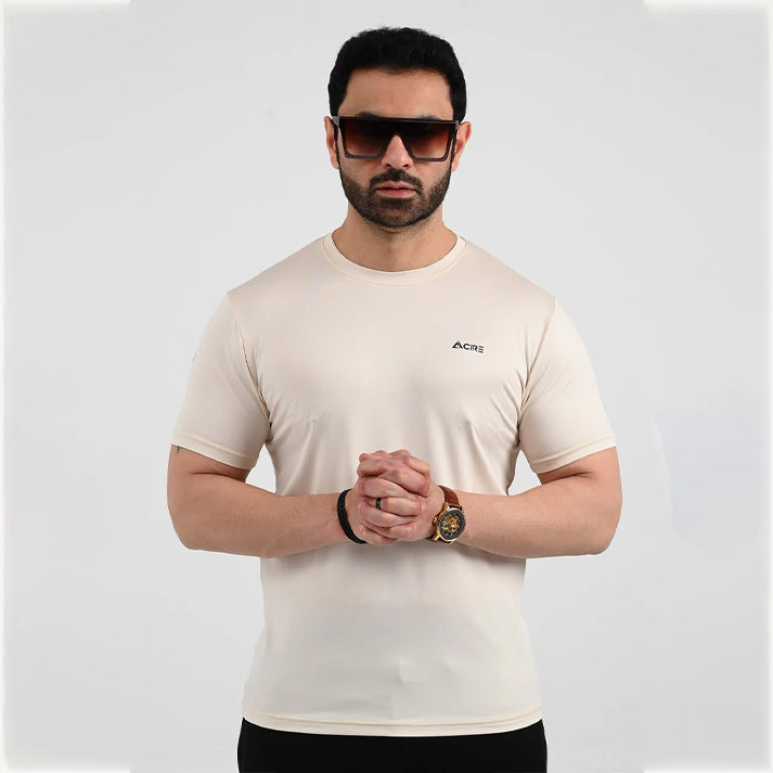 OFF WHITE PLAN DRI-FIT  O-Neck T-Shirt