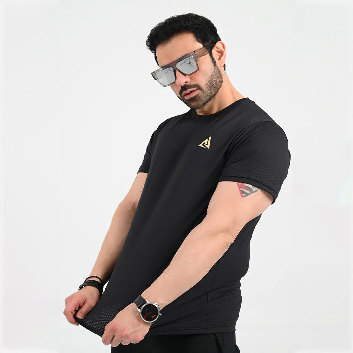Boundless Black  DRI-FIT  O-Neck T-Shirt