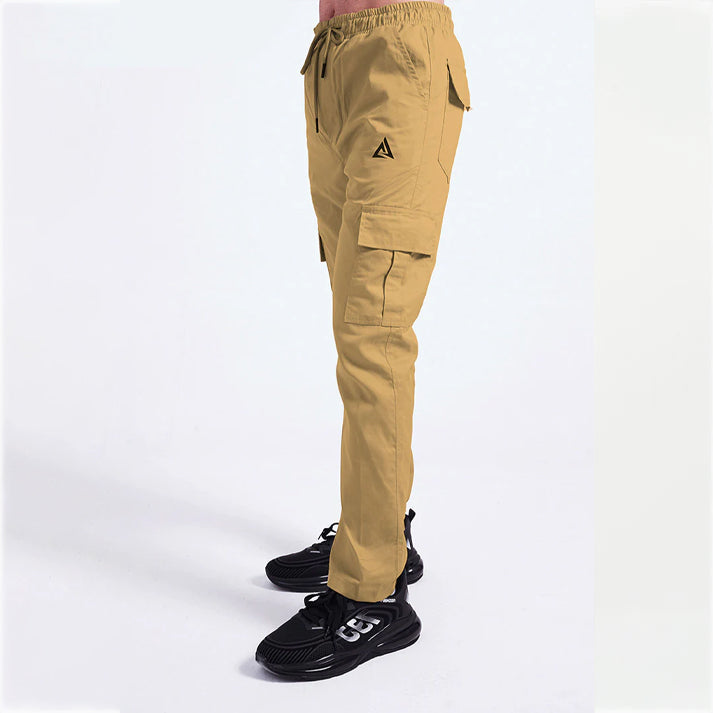 BROWN COTTON CARGO TROUSER