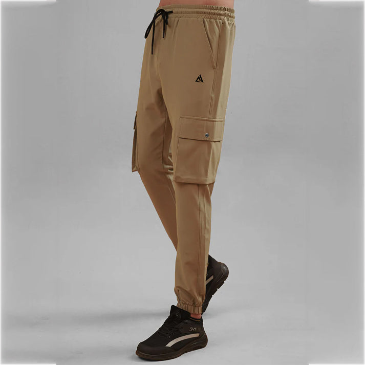MENS WOVEN TERRY TROUSER STRETCH CARGO PANTS