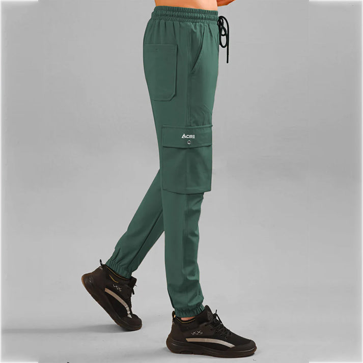 MENS WOVEN TERRY TROUSER STRETCH CARGO PANTS