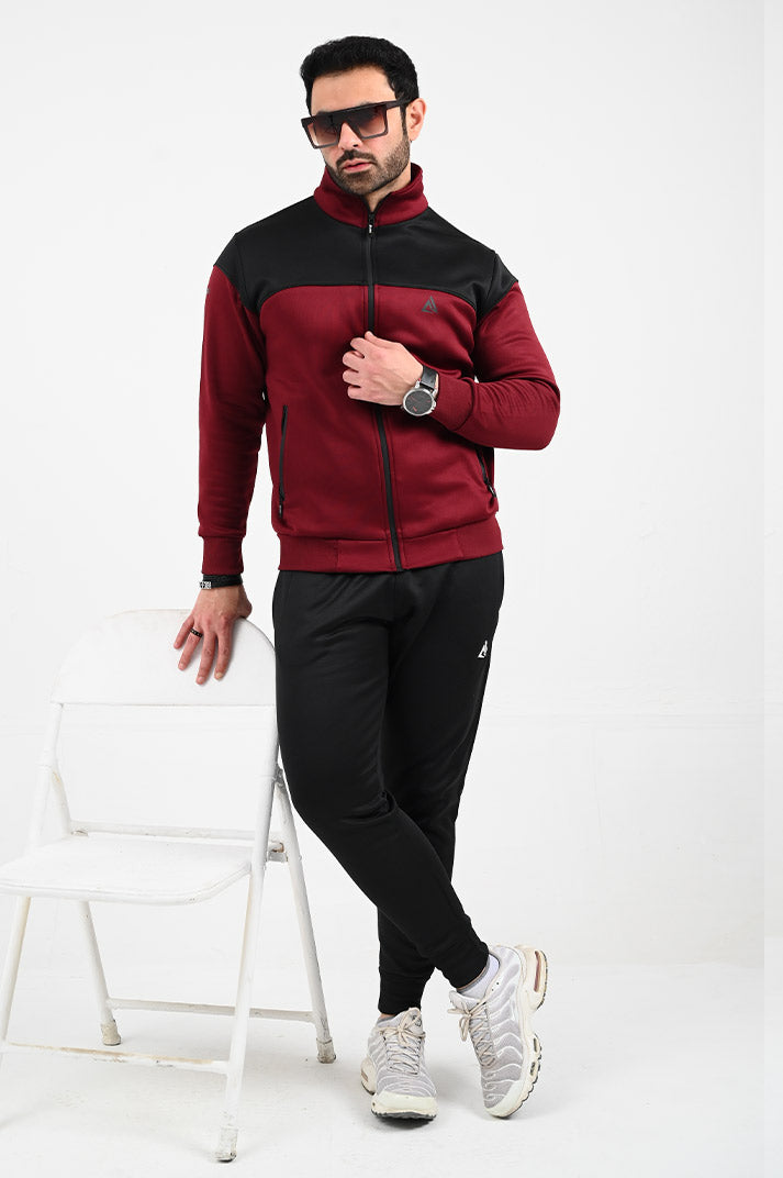 Fleece Athletic Zipper Tracksuit