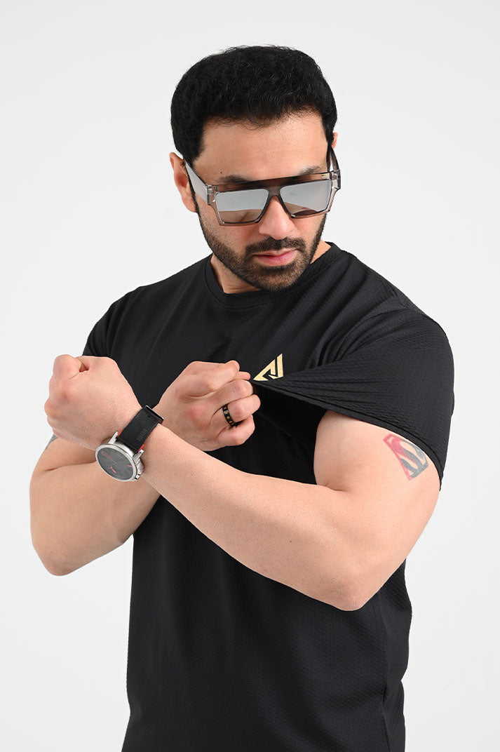 Boundless Black  DRI-FIT  O-Neck T-Shirt